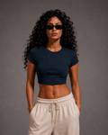 Baby Tee | Navy Blue