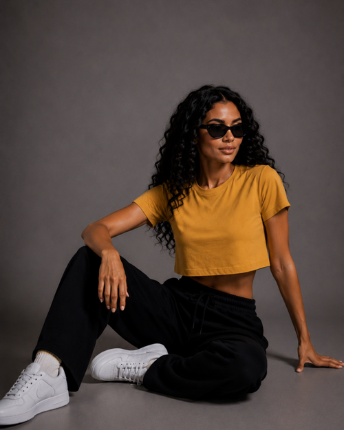 Crop Top | Golden Yellow