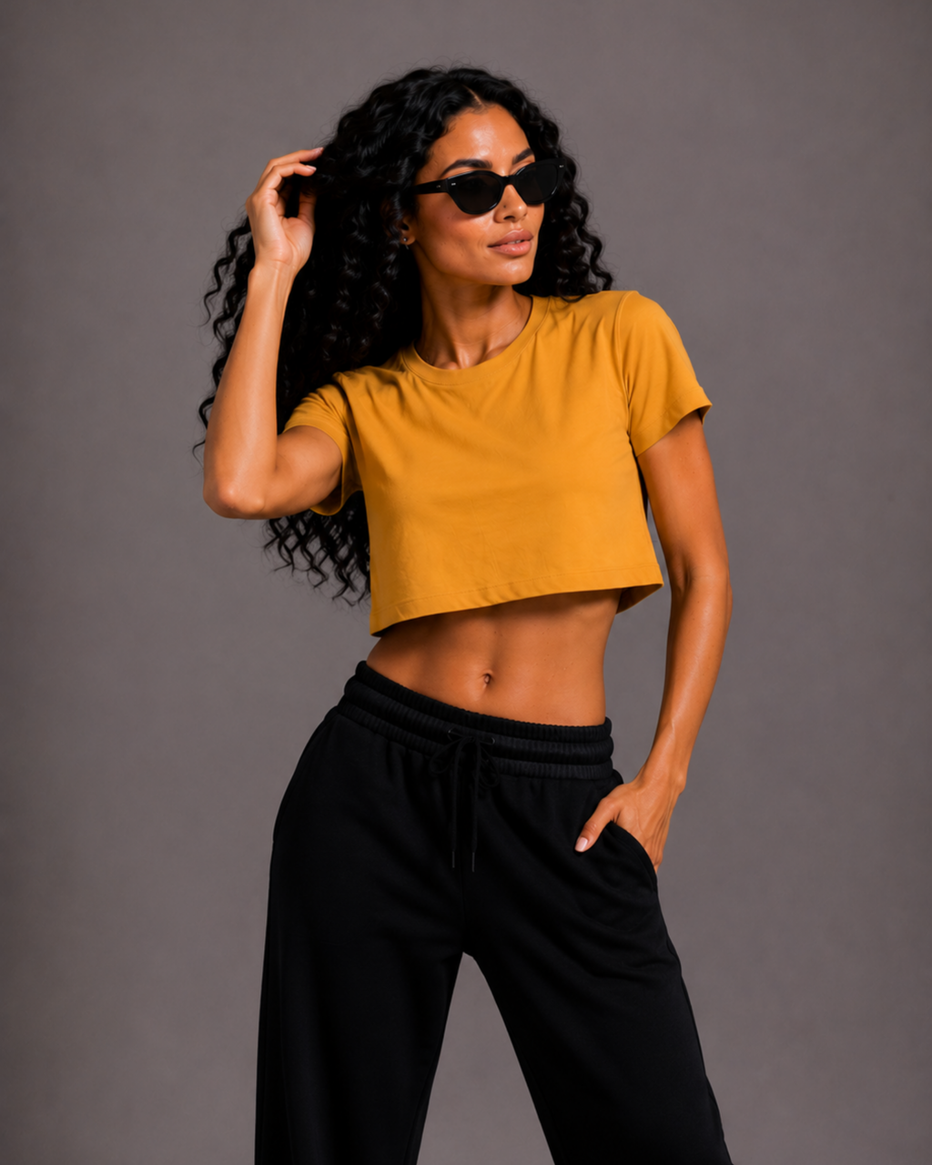 Crop Top | Golden Yellow