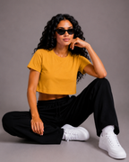 Crop Top | Golden Yellow