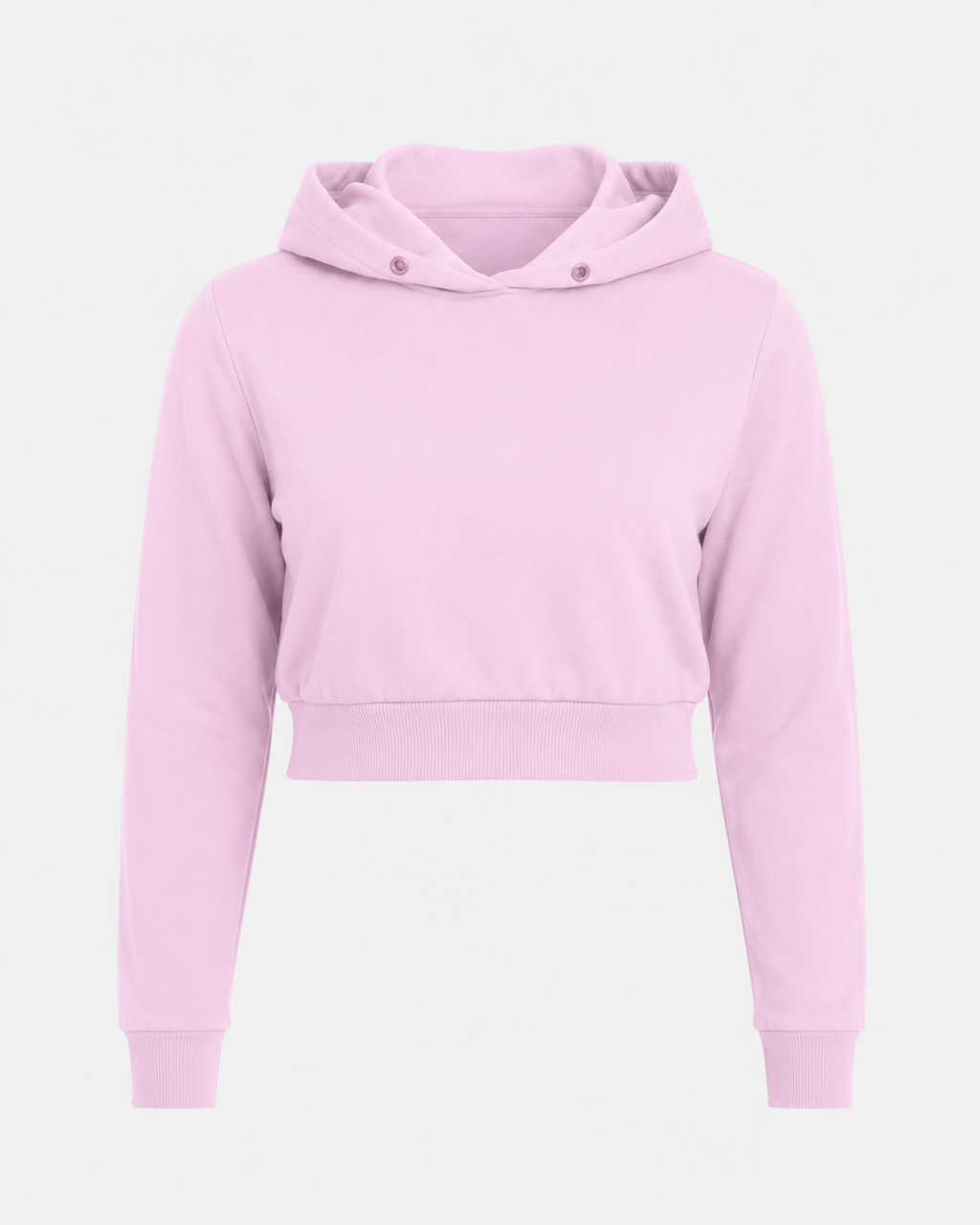 Female Cropped Hoodie | Light baby Pink