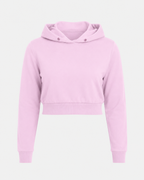 Female Cropped Hoodie | Light baby Pink