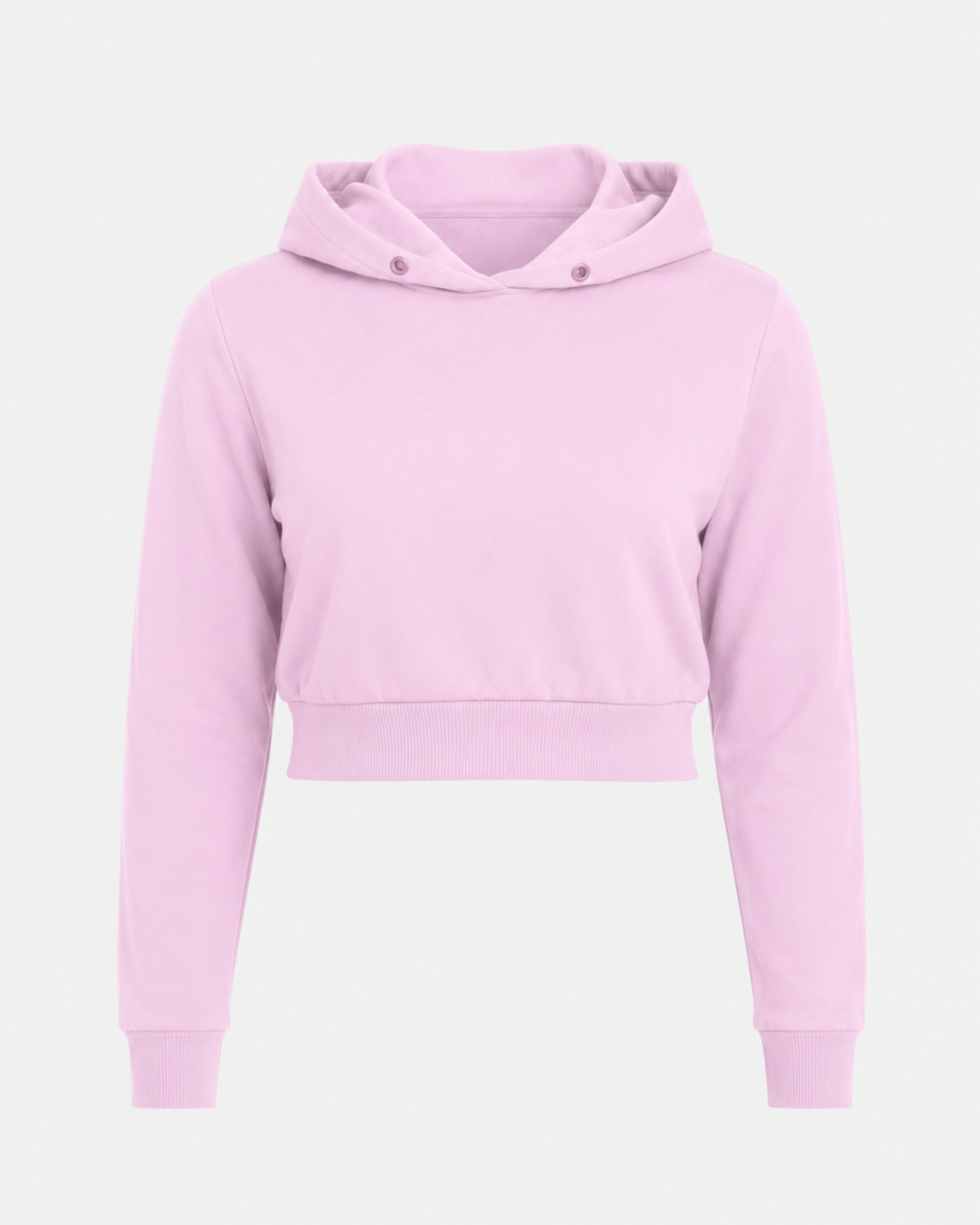 Female Cropped Hoodie | Light baby Pink