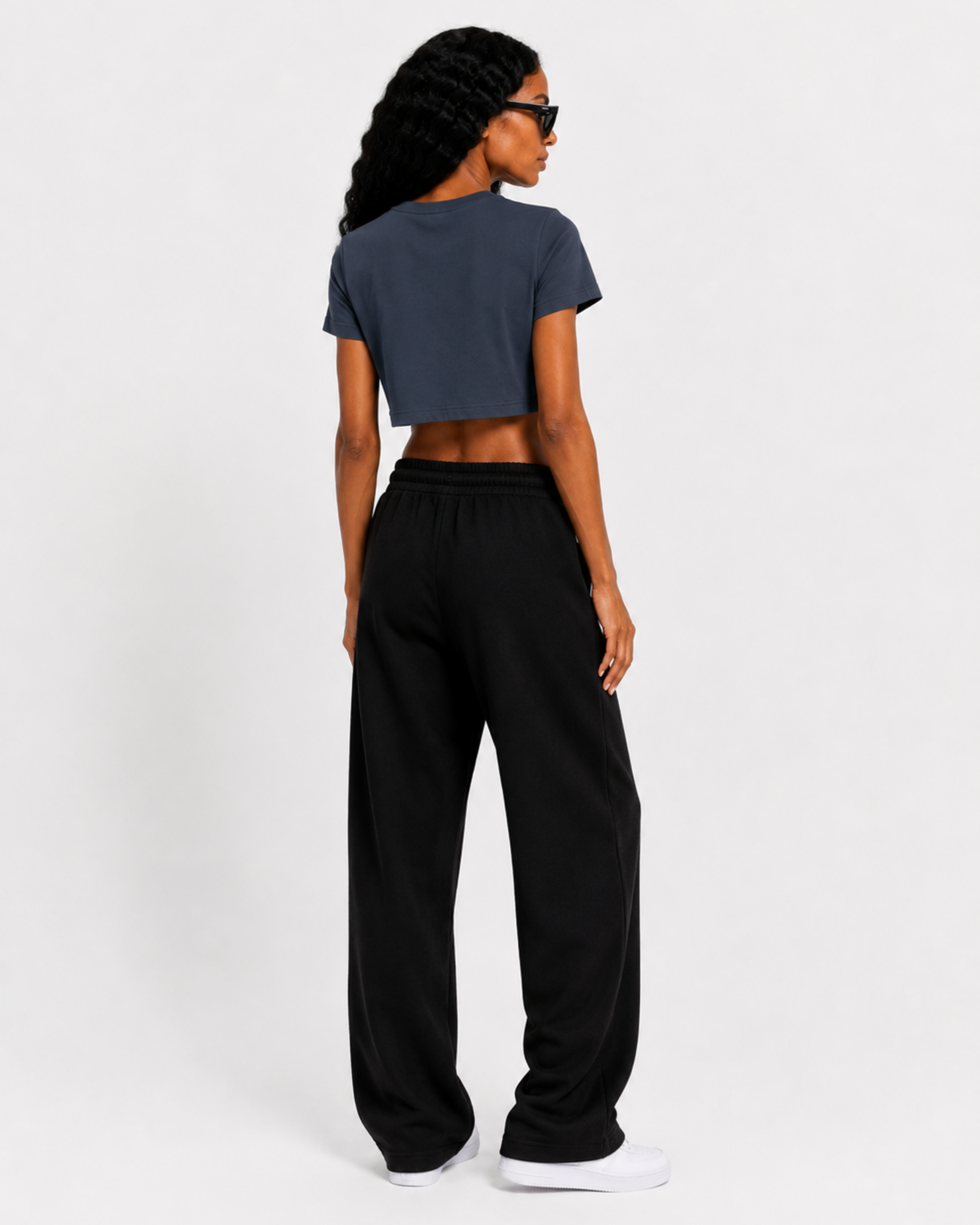 Crop Top | Navy Blue