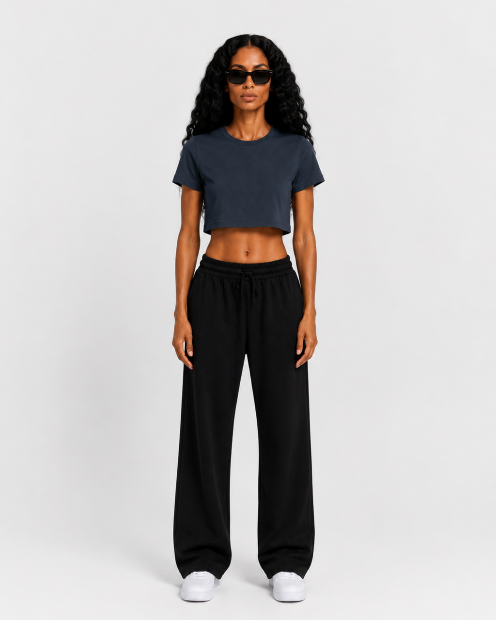 Crop Top | Navy Blue
