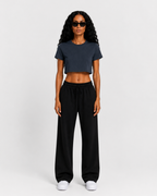Crop Top | Navy Blue