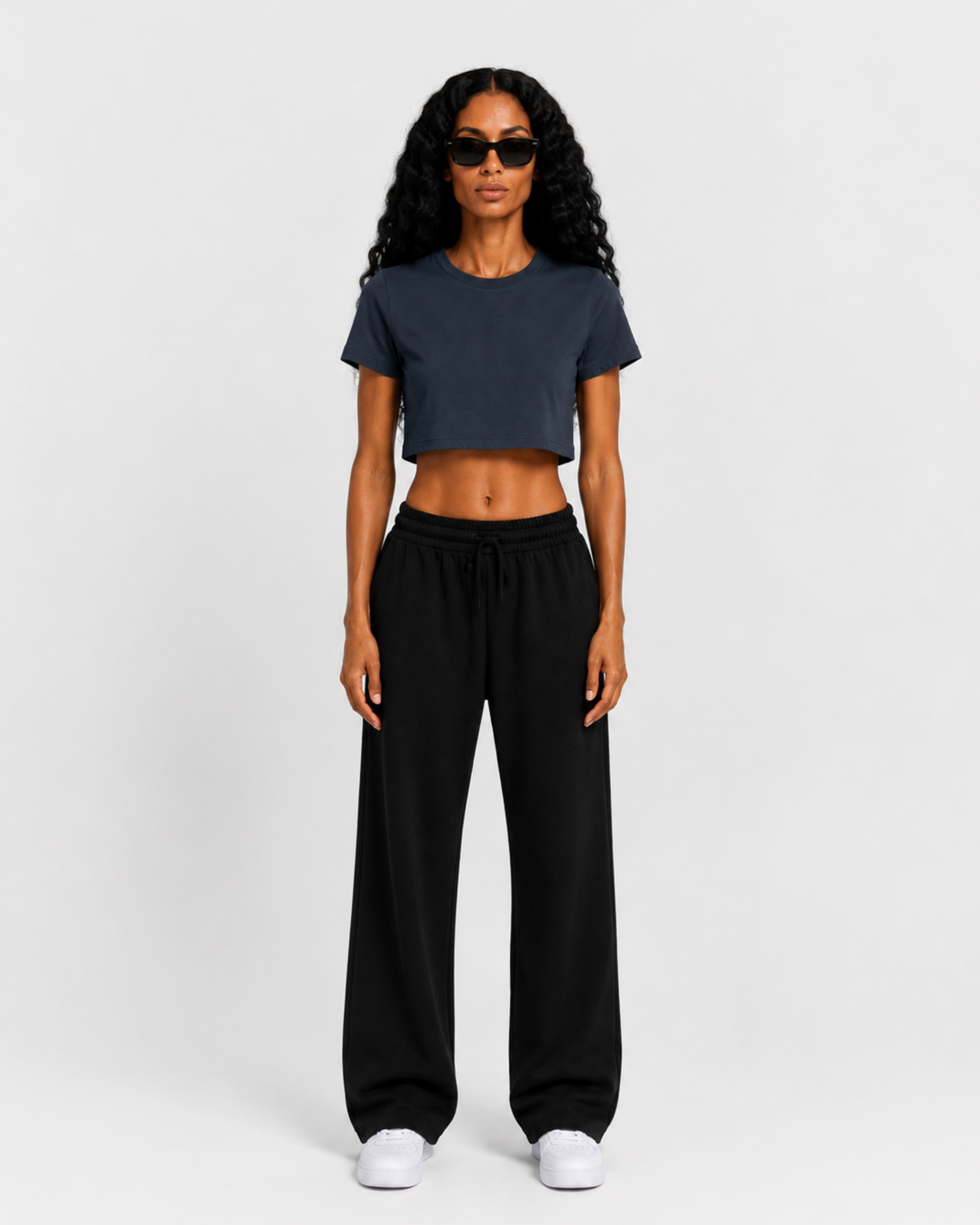 Crop Top | Navy Blue